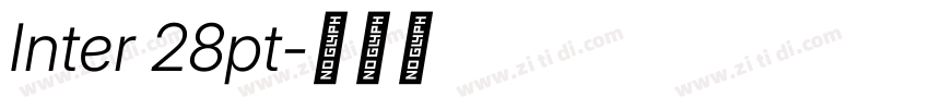 Inter 28pt字体转换